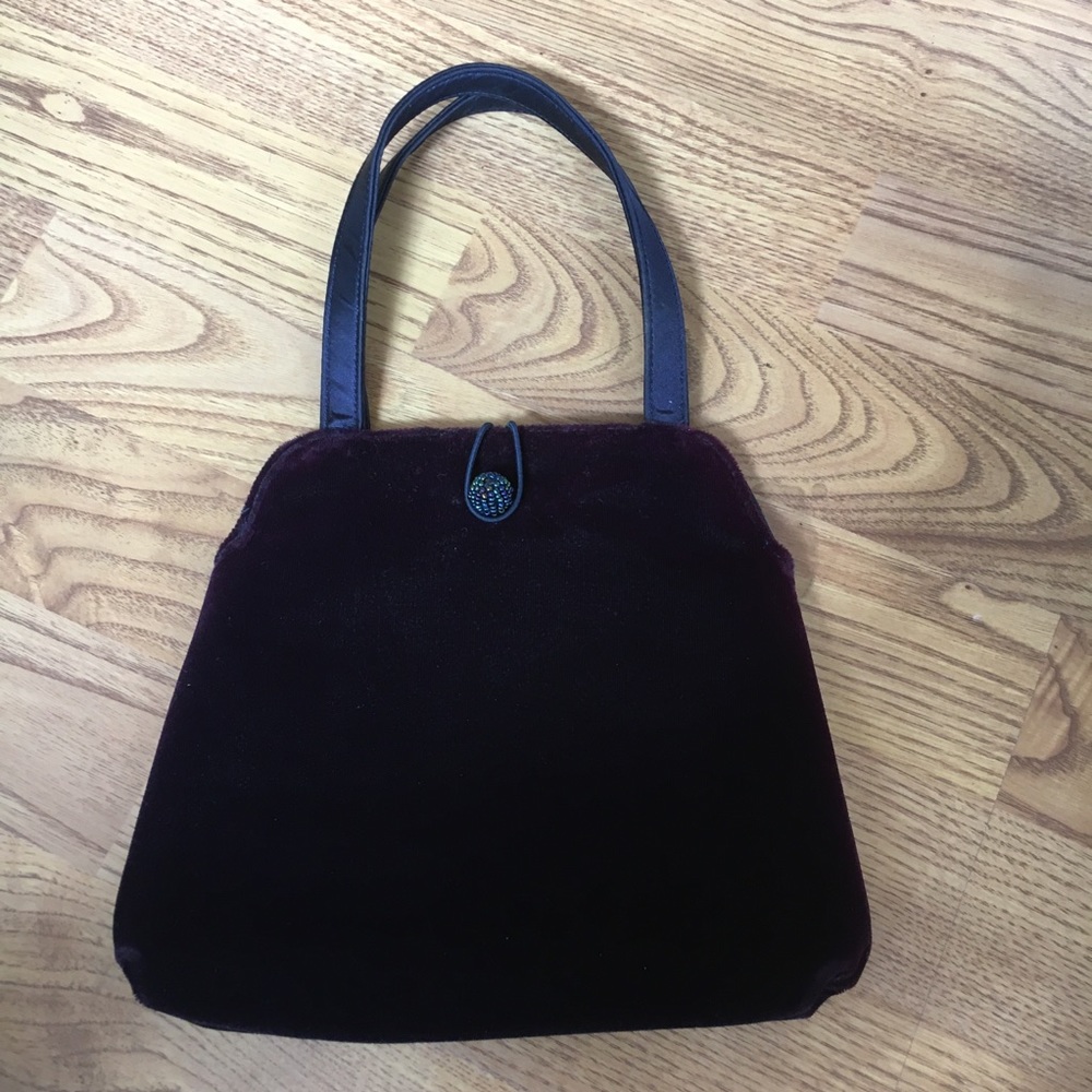 Laura Ashley velvet handbag